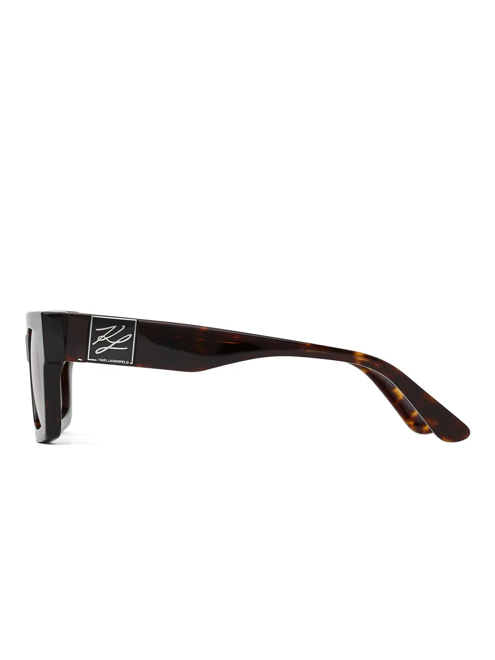 Karl Lagerfeld Zonnebril met kenmerkend logo Bruin