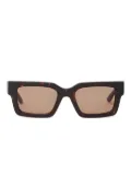 Karl Lagerfeld logo-signature sunglasses - Brown