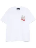 MSGM x Luke Edward Hall Sailors in Love patch T-shirt - White