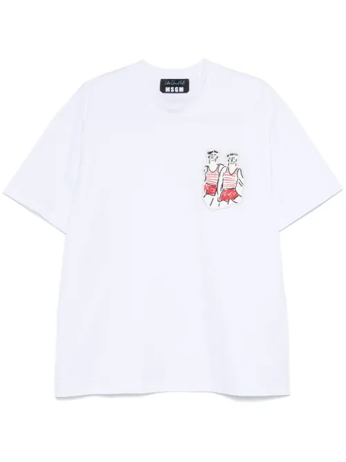X Luke Edward Hall t-shirt à patch Sailors in Love - MSGM - Modalova