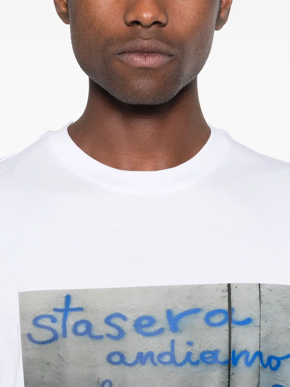 MSGM T-shirt met grafische print Wit