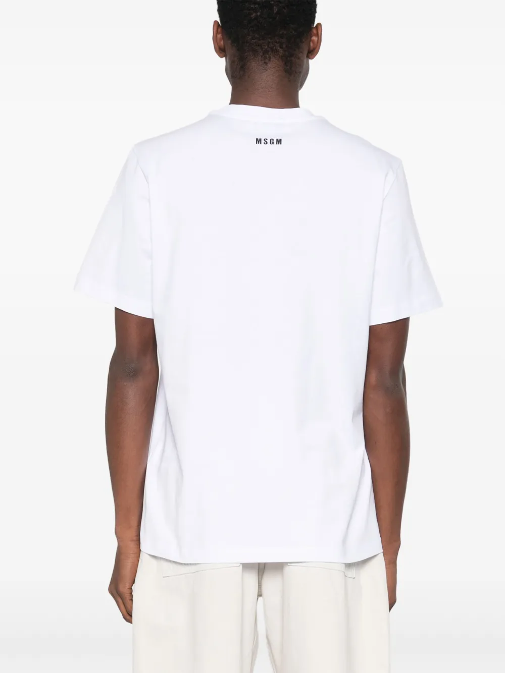 MSGM T-shirt met grafische print Wit