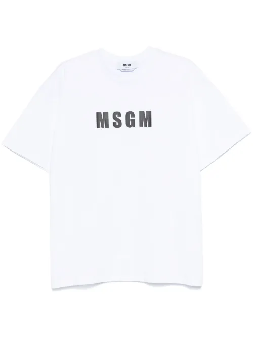 T-shirt à logo imprimé - MSGM - Modalova