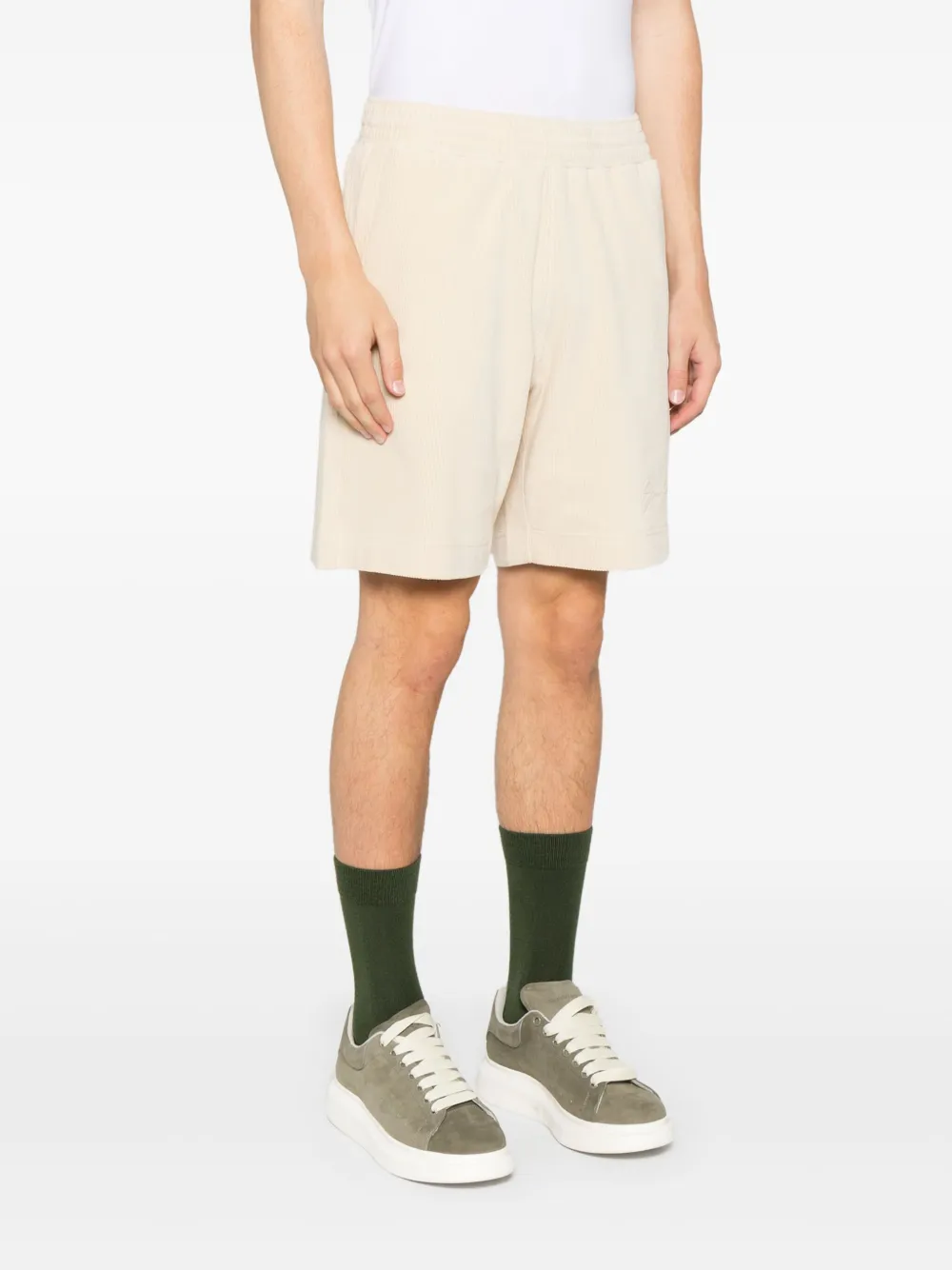 Givenchy Ribfluwelen shorts Beige