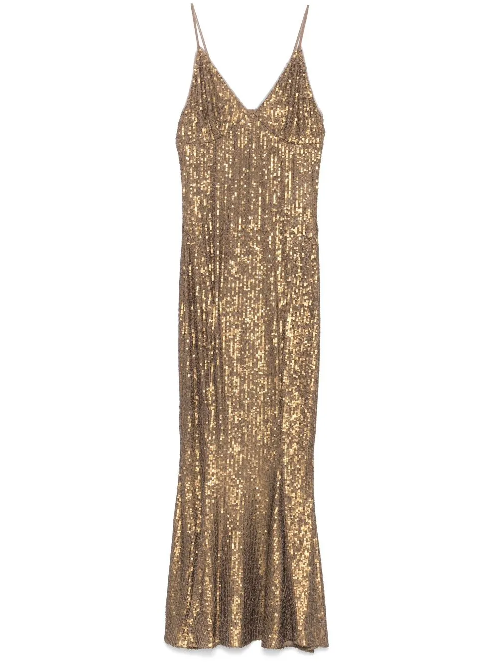 fishtail slip midi dress