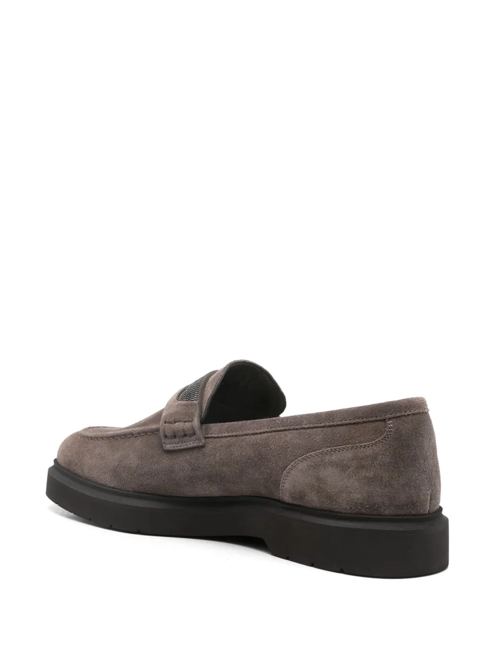 Brunello Cucinelli Monili chain-detail loafers Grey