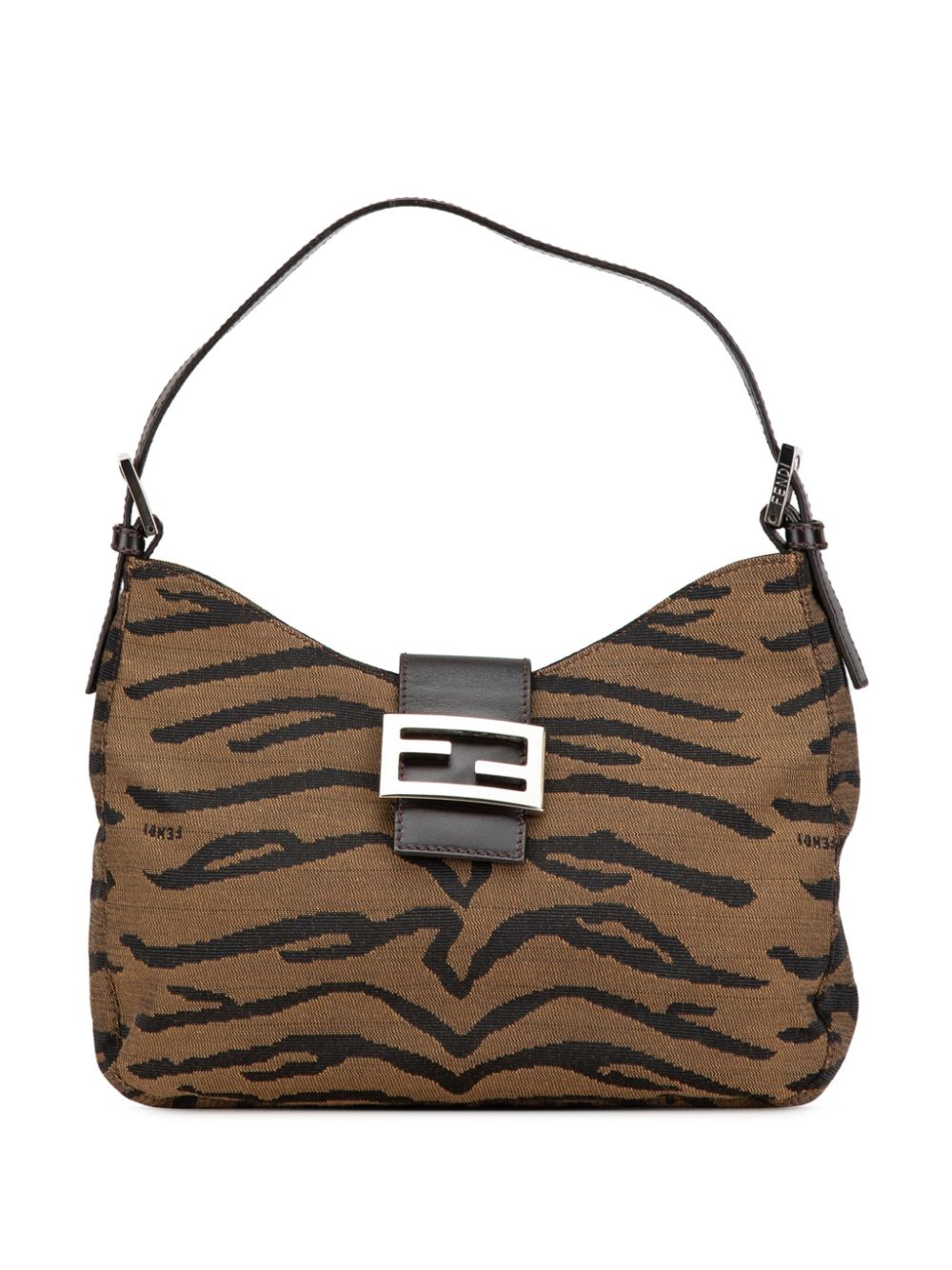 2000-2010 Zebra Print Canvas shoulder bag