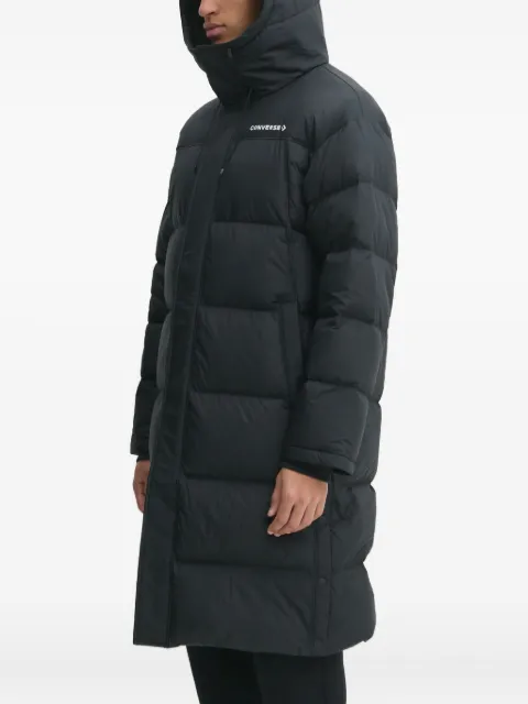 Converse logo-print padded coat