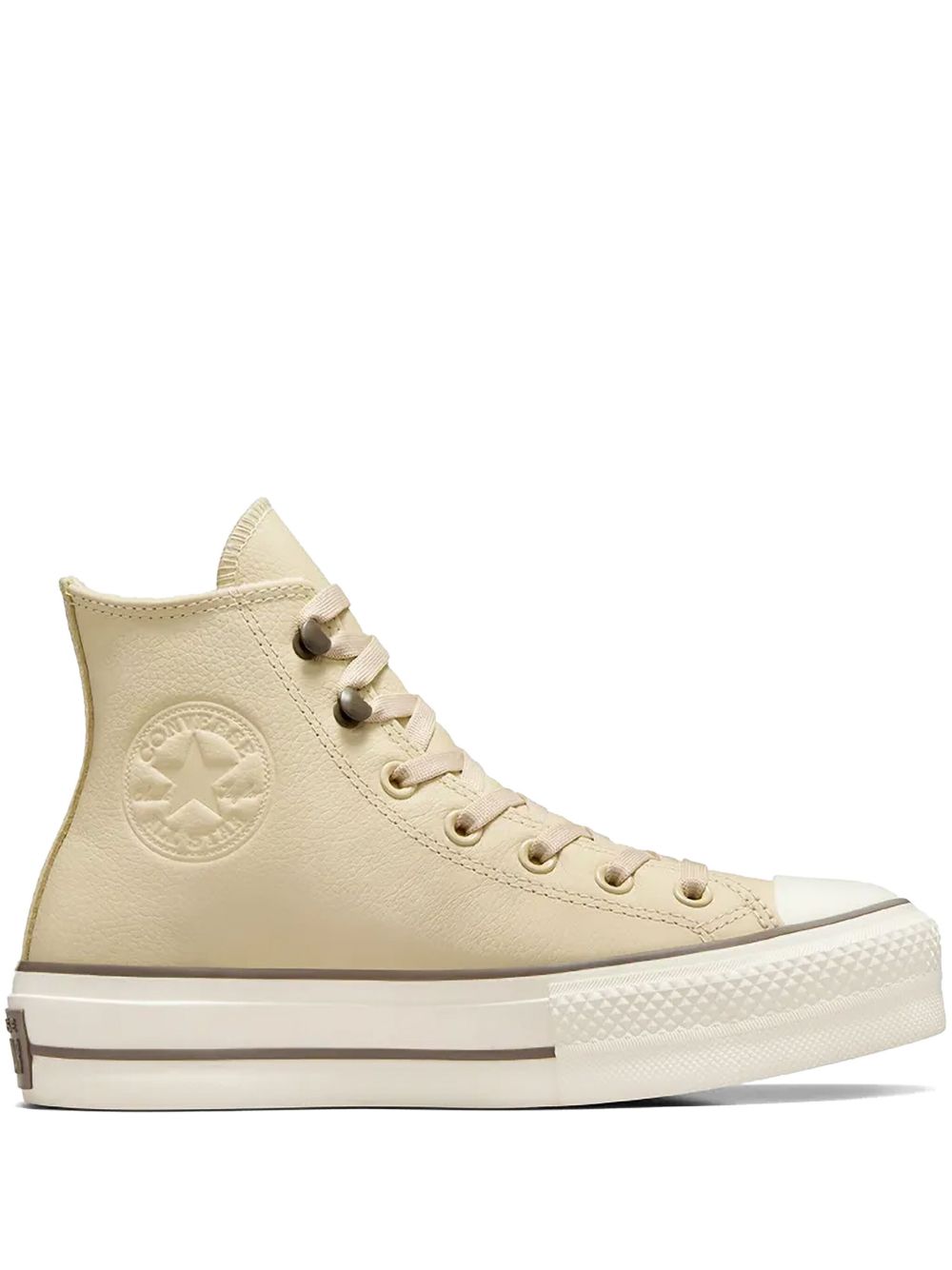 Converse Chuck Tayor All Star Lift Platform Weatherized Leather sneakers Neutrals