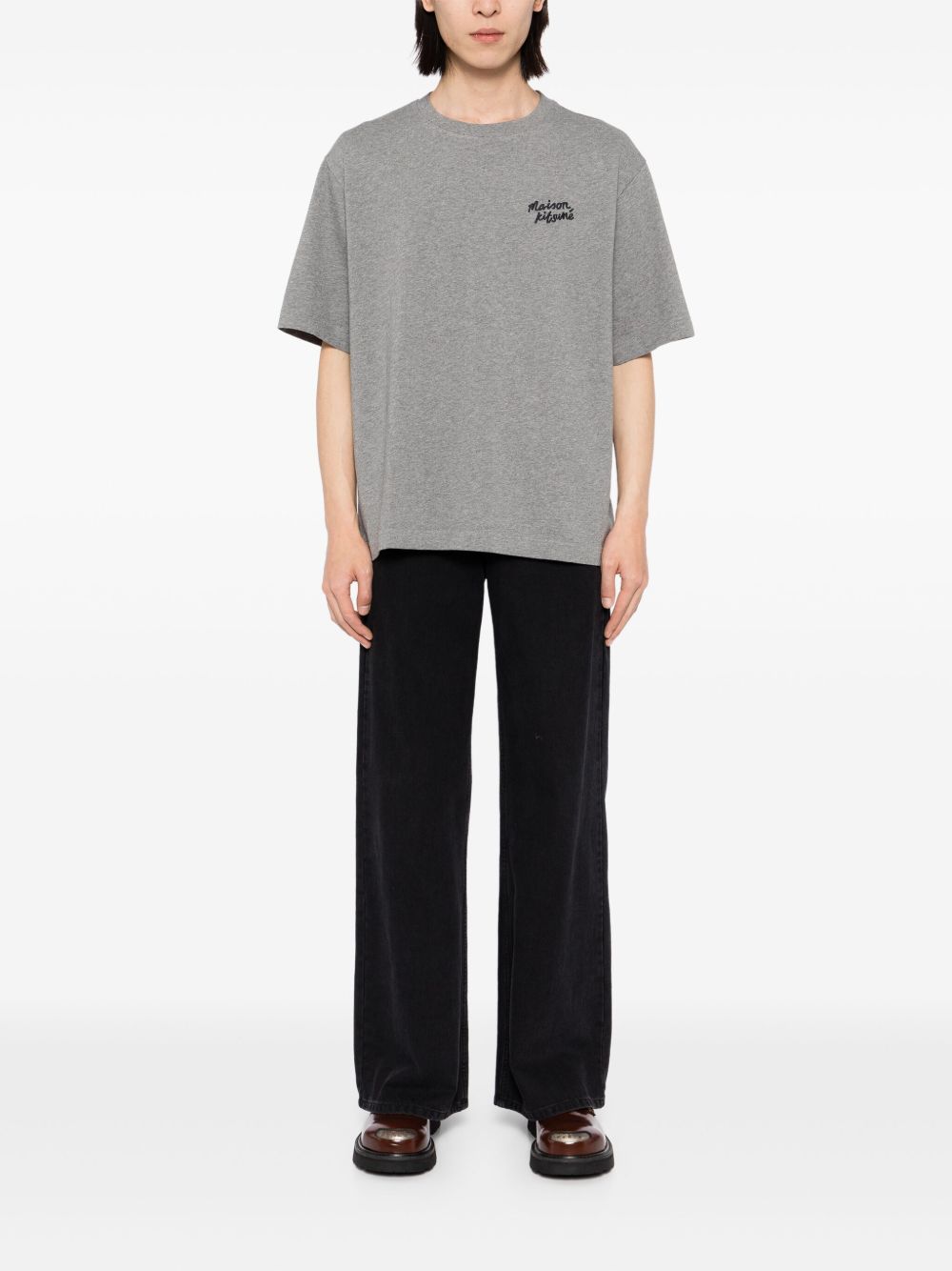 Maison Kitsuné Handwriting Comfort T-shirt - Grijs