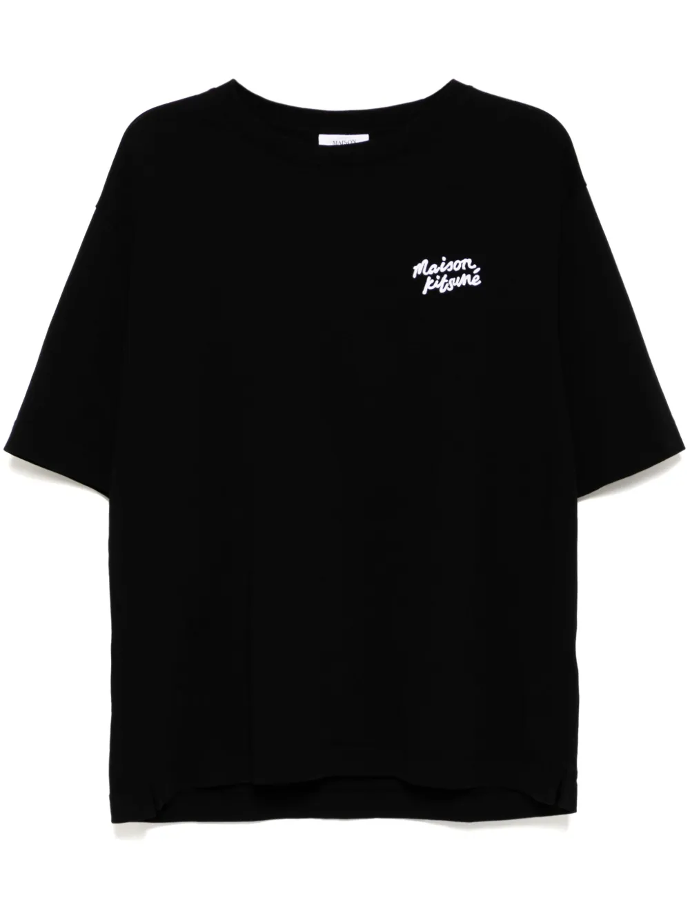 Maison Kitsuné Handwriting Comfort Tシャツ - ブラック Maison Kitsuné Handwriting Comfort Tシャツ - ブラック