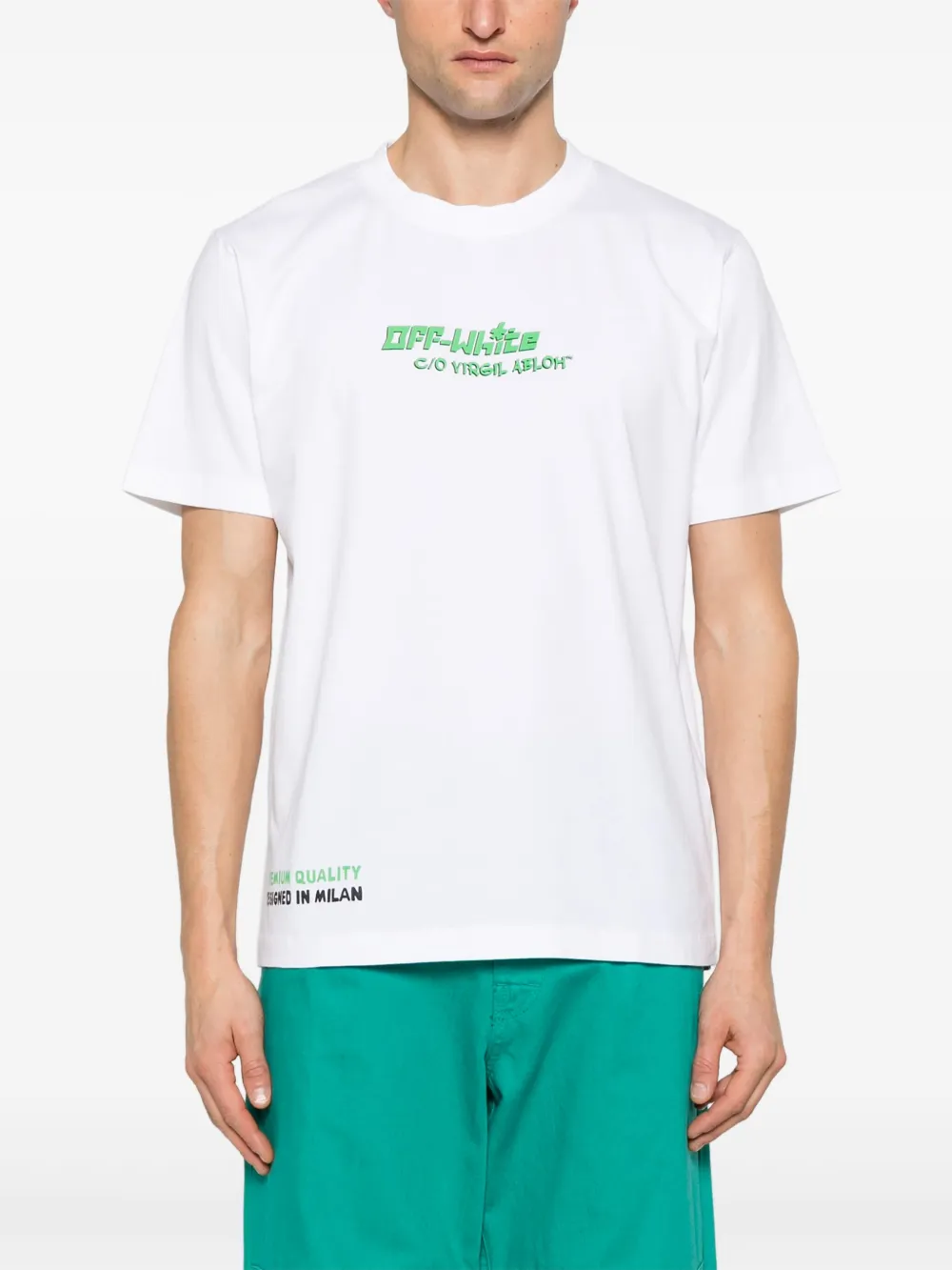 Off-White Barber 1 T-shirt Wit