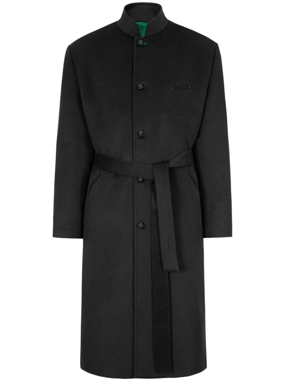 Shanghai Tang x Chen Man cashmere-blend coat - Black