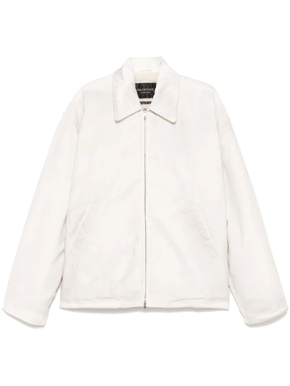 Balenciaga logo-embroidered jacket – White