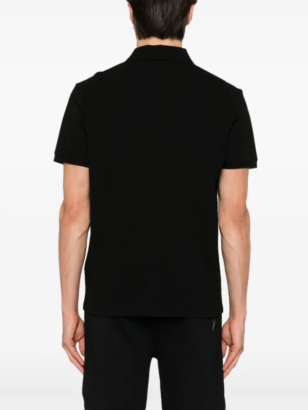 Moncler Year Of The Snake-patch Polo Shirt | Black | FARFETCH CA