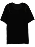 Label Under Construction round-neck T-shirt - Black