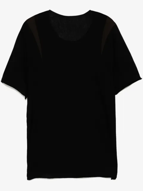 Label Under Construction playera con cuello redondo