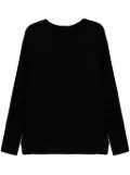 Label Under Construction crew-neck jumper - Black