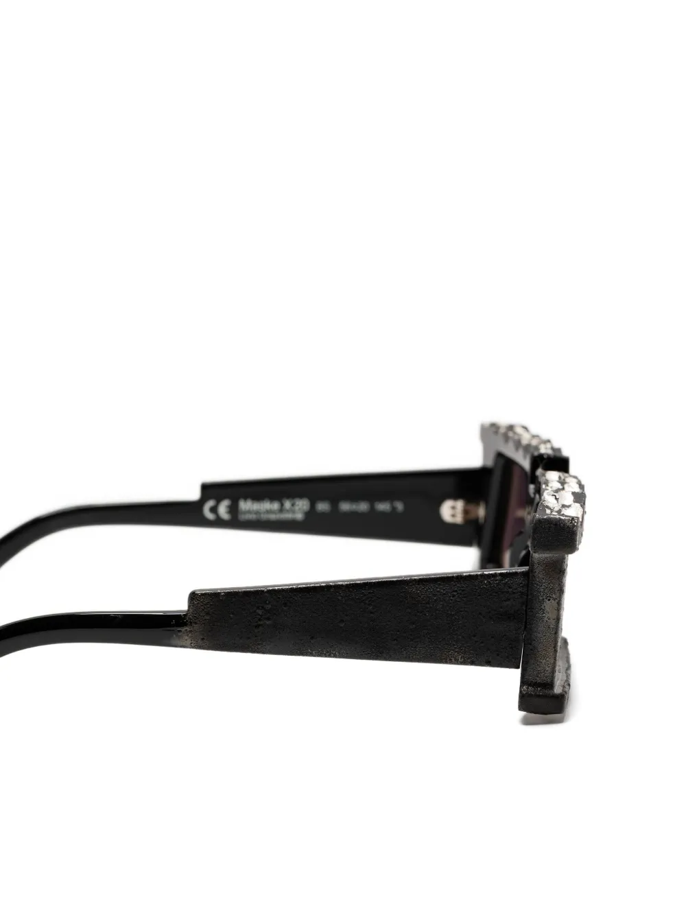 Kuboraum Cybersonic Leaf zonnebril Zwart