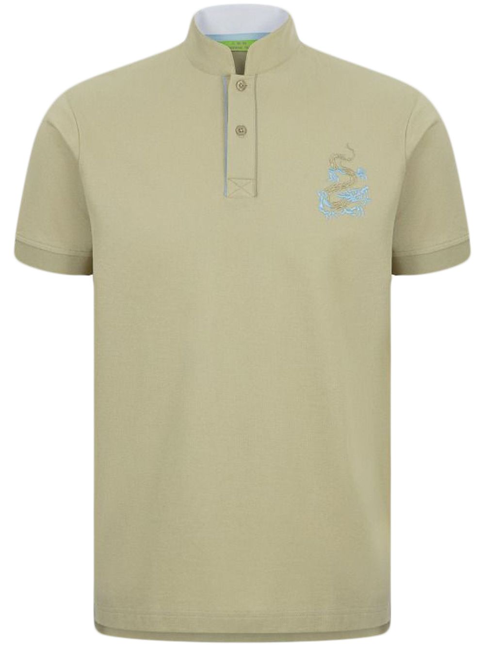 Shanghai Tang dragon-embroidered polo shirt - Green