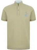 Shanghai Tang dragon-embroidered polo shirt - Green