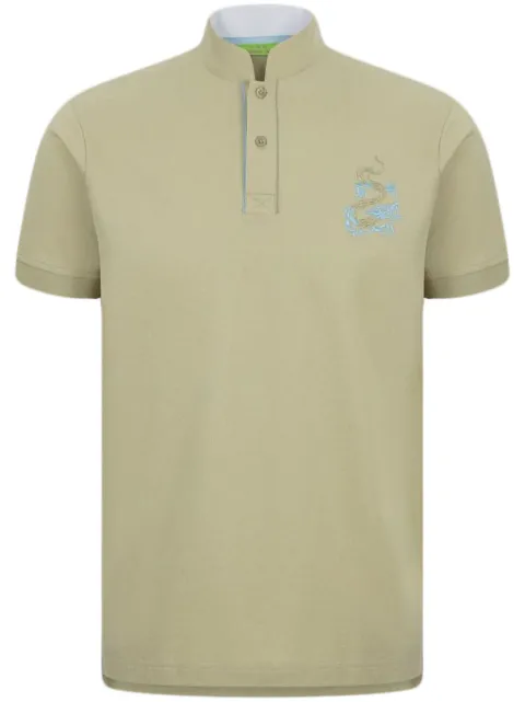 Shanghai Tang dragon-embroidered polo shirt