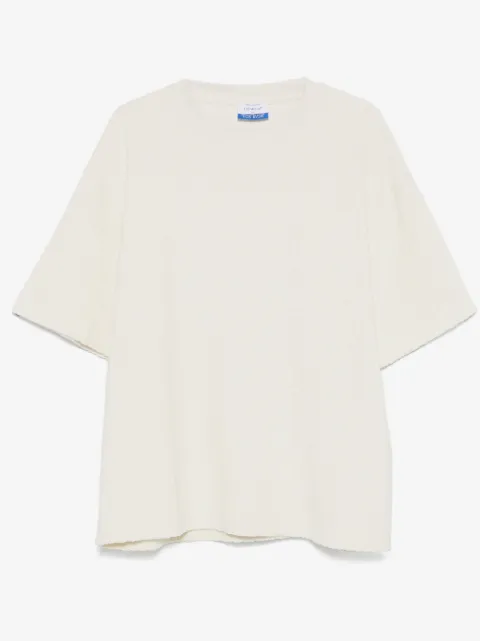 Off-White T-Shirt aus Frottee
