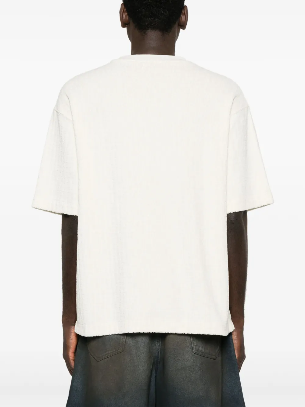 Off-White Badstof T-shirt Wit