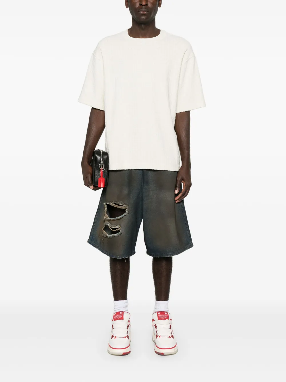 Off-White Badstof T-shirt - Wit
