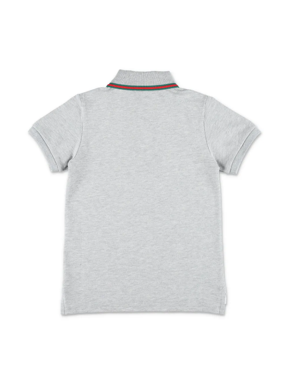 guccikids Gucci Kids Poloshirt met gestreept detail - Grijs
