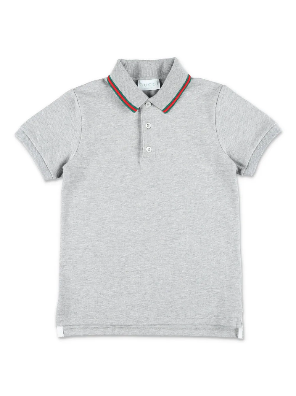 Gucci Kids Poloshirt met gestreept detail Grijs