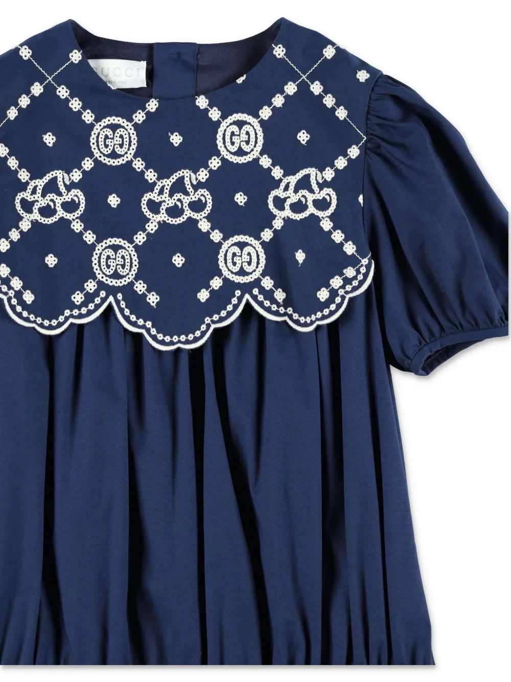 Gucci Kids Katoenen jurk Blauw