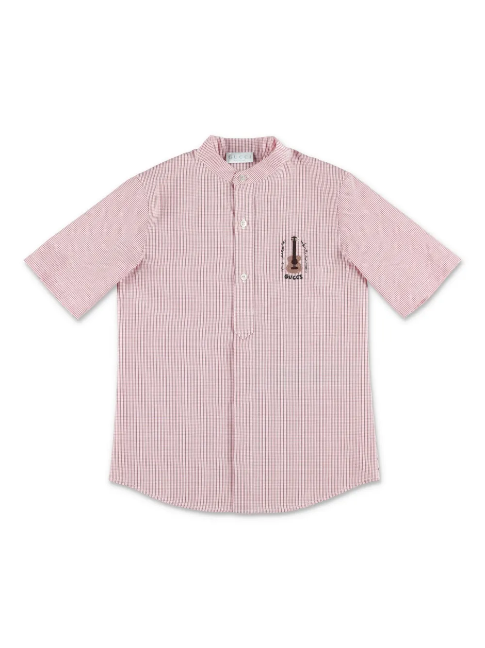 Gucci Kids check-pattern shirt - Weiß