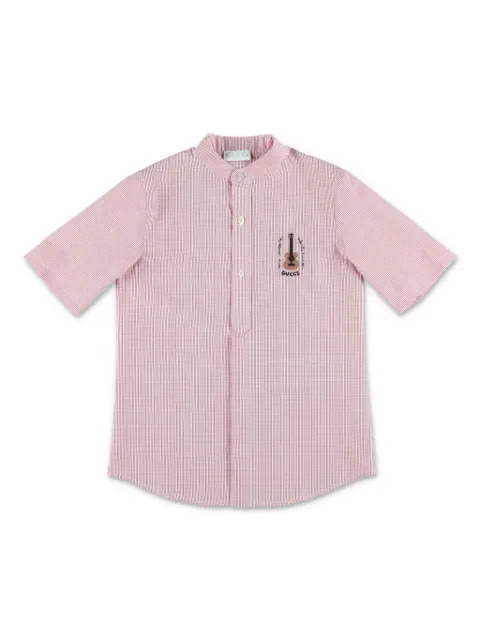 Gucci Kids Hemd mit Karomuster