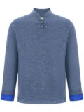 Shanghai Tang silk-lined jumper - Blue