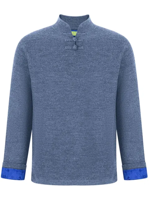Shanghai Tang Pullover mit Seidenfutter