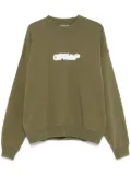 Off-White Spray Arrow sweatshirt - Green