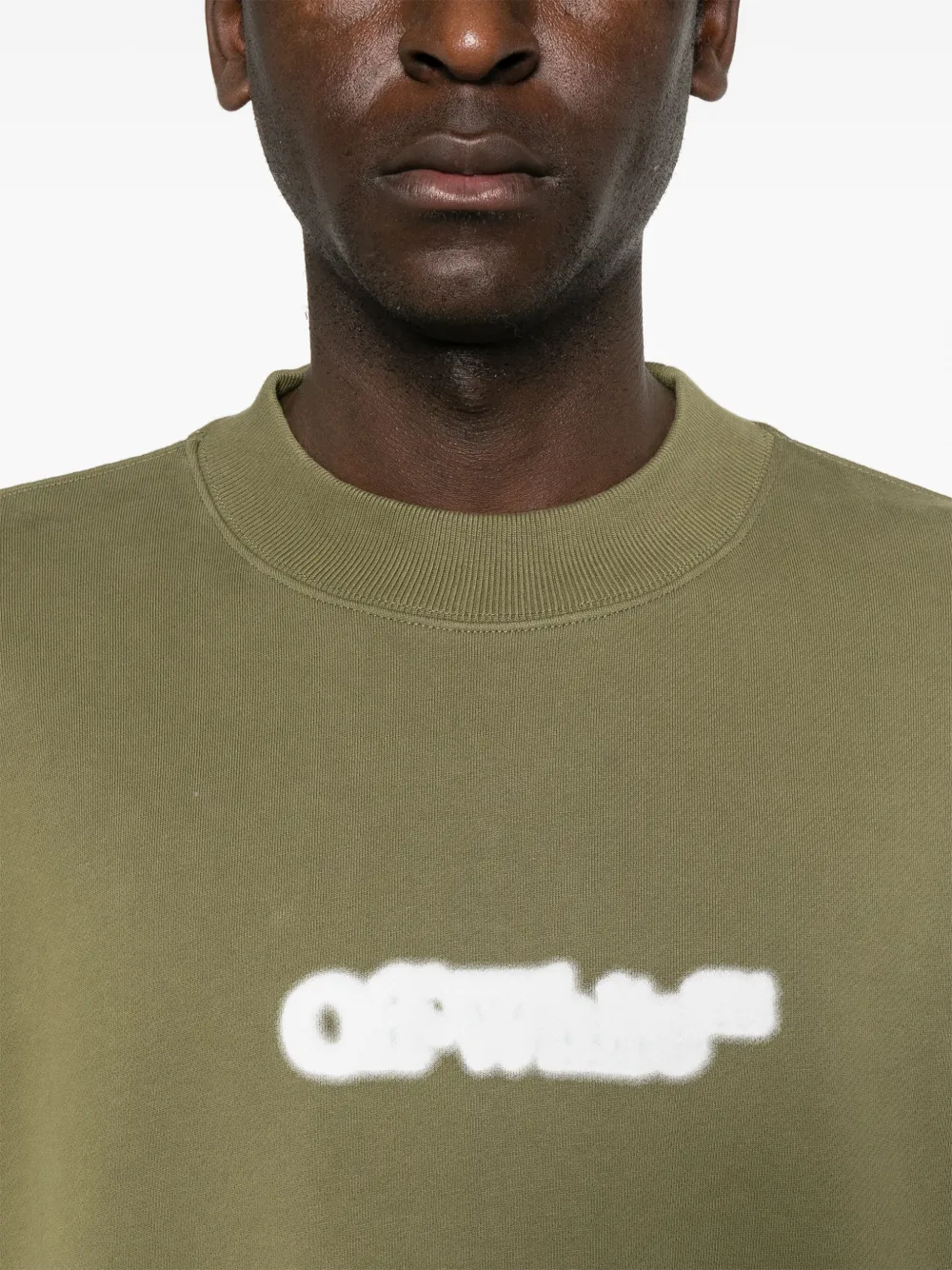 Off-White Spray Arrow sweater Groen