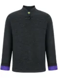Shanghai Tang silk-lined jumper - Grey