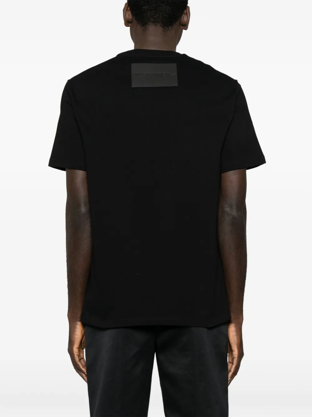 Jil Sander T-shirt met logopatch Zwart
