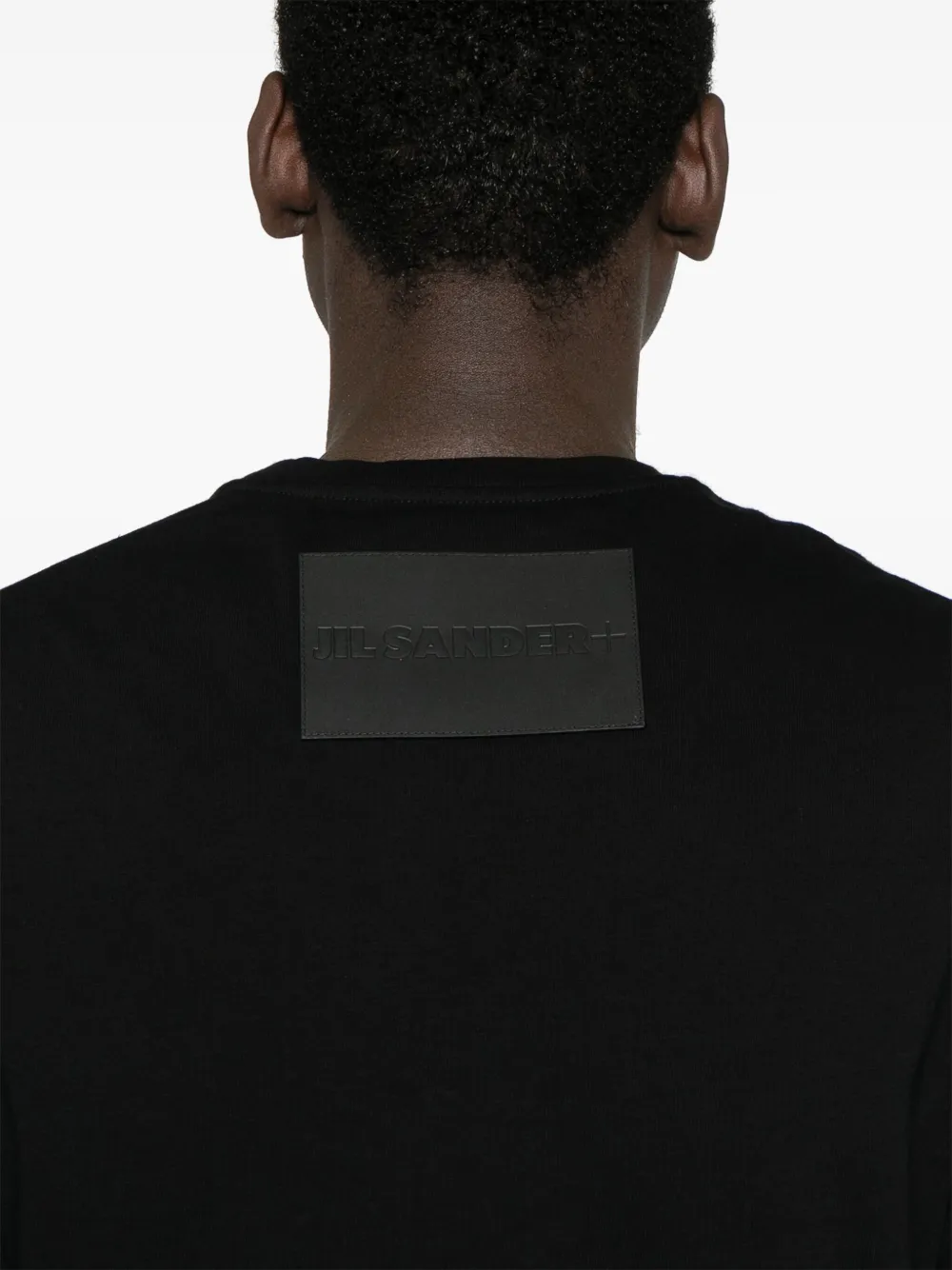 Jil Sander T-shirt met logopatch Zwart