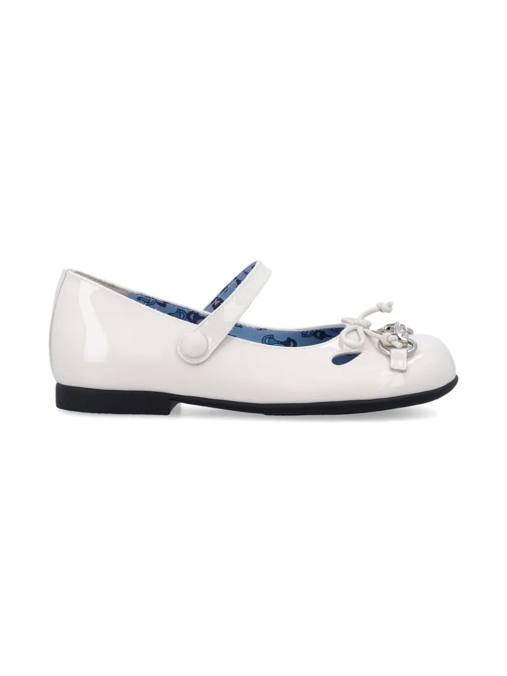 Gucci Kids Horsebit ballerina's - Wit