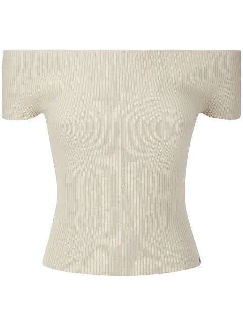 extreme cashmere ribbed top