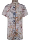 Pierre-Louis Mascia floral-print button-up cotton shirt - Neutrals