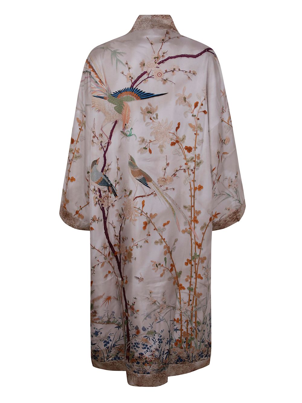 Pierre-Louis Mascia Aloe silk kimono - Beige