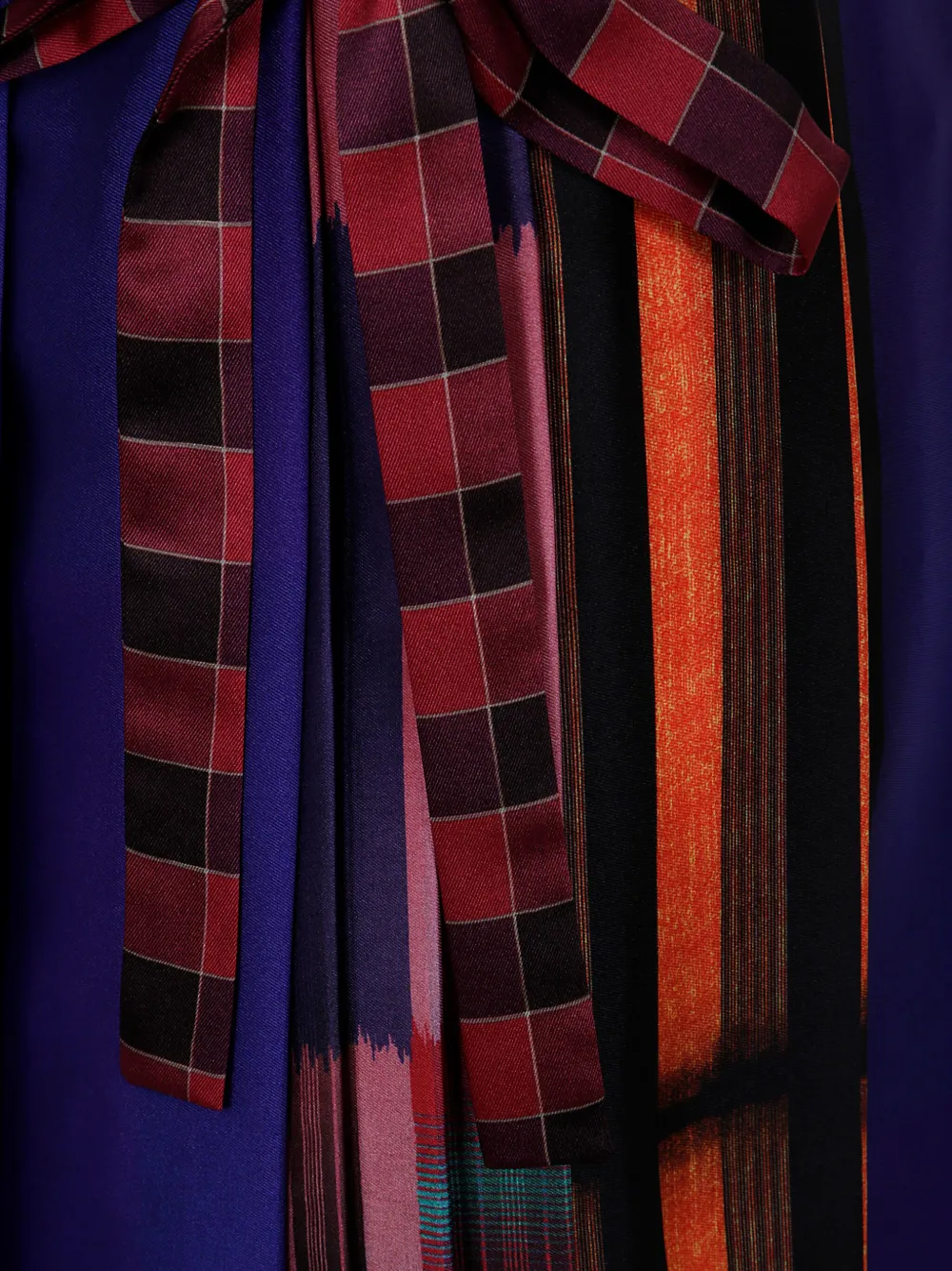 Pierre-Louis Mascia Geplooide rok met batikprint Blauw