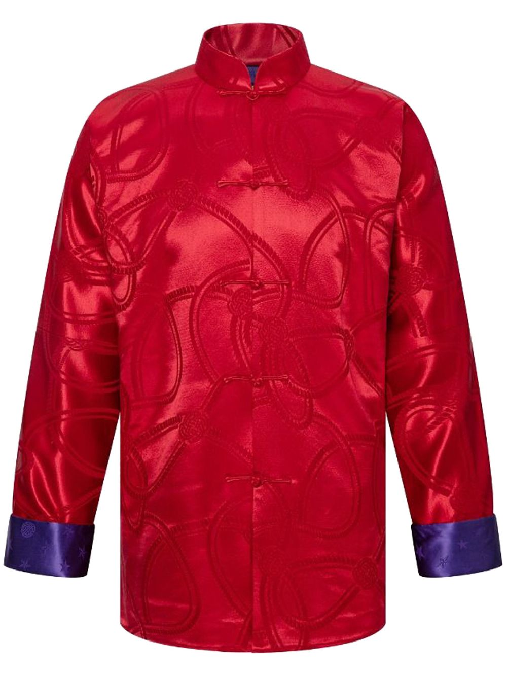 Shanghai Tang Tang two-tone jacket - Red