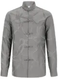 Shanghai Tang patterned-jacquard shirt - Grey