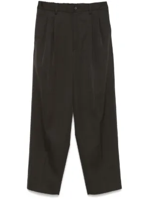 stein『BELTLESS WIDE TROUSERS』2023AW stein / シュタイン】BELTLESS WIDE TROUSERS - MILITARY KHAKI