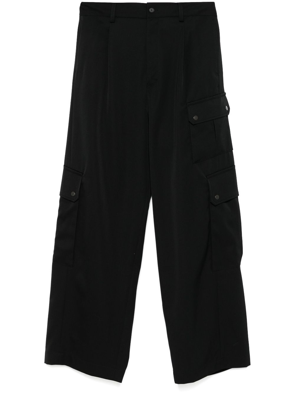 STEIN wide-leg cargo pants - Black